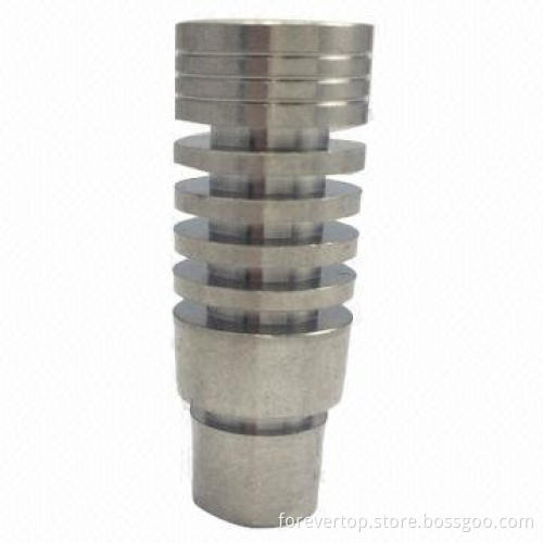 Tobacco Pipes, 14 and 18mm Titanium Power, Domeless Titanium Nail-male Joint